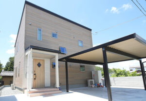 かっこいい工務店　京都府　ADACHI住建　足立住建　施工例　＃2　ナチュラルモダン　外観