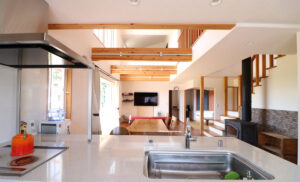 かっこいい工務店　鹿児島県　西郷建築　施工例 #1　新築　戸建　ナチュラル　オープンキッチン