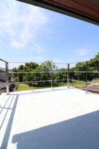 かっこいい工務店　鹿児島県　西郷建築　施工例 #1　新築　戸建　ナチュラル　2階　バルコニー