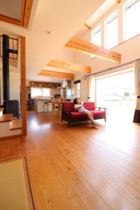 かっこいい工務店　鹿児島県　西郷建築　施工例 #1　新築　戸建　ナチュラル　LDK　3