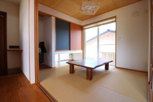 かっこいい工務店　鹿児島県　西郷建築　施工例 #1　新築　戸建　ナチュラル　和室