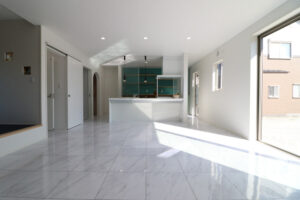 かっこいい工務店　鹿児島県　西郷建築　施工例 #2　新築　戸建　平屋　ナチュラル　LDK　2