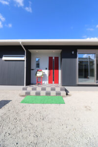 かっこいい工務店　鹿児島県　西郷建築　施工例 #2　新築　戸建　平屋　ナチュラル　外観　2