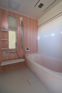 かっこいい工務店　鹿児島県　西郷建築　施工例 #2　新築　戸建　平屋　ナチュラル　バスルーム