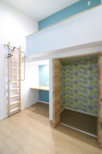 かっこいい工務店　鹿児島県　西郷建築　施工例 #2　新築　戸建　平屋　ナチュラル　子供部屋　3