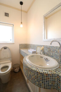 かっこいい工務店　宮城県　トガシホーム　新築　戸建　プロヴァンス　内観　トイレ