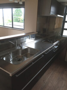 かっこいい工務店　三重県　家作店 辰屋　施工例　#4　新築　戸建　ナチュラルモダン　キッチン　シンク