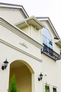 かっこいい工務店　宮城県　トガシホーム　施工例　#8　プロヴァンス　外観　エントランス　玄関