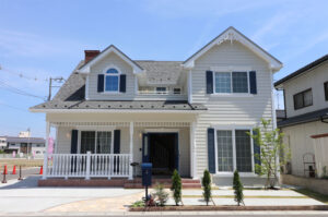 かっこいい工務店　宮城県　トガシホーム　施工例　＃6　アメリカン　外観