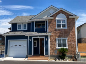 かっこいい工務店　宮城県　トガシホーム　施工実例　10　新築　戸建て　アメリカン　外観　２