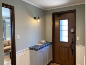 かっこいい工務店　宮城県　トガシホーム　施工実例　10　新築　戸建て　アメリカン　玄関ホール