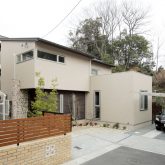 注文住宅 かっこいい工務店 岡山 アイム・コラボレーション アイムの家 施工例14 プライベートな裏庭のあるリビング、 コーディネーターと一緒につくる家 外観