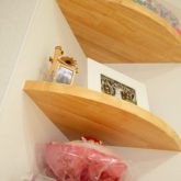 注文住宅 かっこいい工務店 岡山 アイム・コラボレーション アイムの家 施工例21 ご夫婦の夢が詰まった木の香りを感じるナチュラルな住まい コーナー 造作 棚