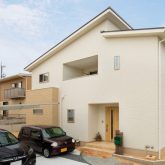 注文住宅 かっこいい工務店 岡山 アイム・コラボレーション アイムの家 施工例21 ご夫婦の夢が詰まった木の香りを感じるナチュラルな住まい 外観