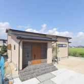 注文住宅 かっこいい工務店 岡山 アイム・コラボレーション アイムの家 施工例23 平屋のような佇まいの二世帯住宅 外観