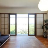 注文住宅 かっこいい工務店 岡山 アイム・コラボレーション アイムの家 施工例23 平屋のような佇まいの二世帯住宅 リビング