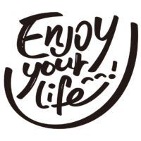 かっこいい工務店　Enjoy your life.　人生をもっとワクワクに　ロゴ
