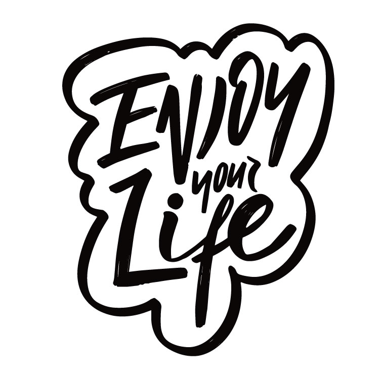 かっこいい工務店　Enjoy your life.　人生をもっとワクワクに　ロゴ