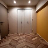 注文住宅　かっこいい工務店　東京　バークノア　新築・増改築・リフォーム・リノベーション　設計デザイン施工管理　施工例41　集合住宅　マンション　マリンシティダイヤモンド　東京都港区海岸　寝室　クローゼット