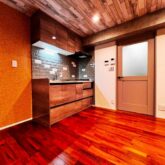注文住宅　かっこいい工務店　東京　バークノア　新築・増改築・リフォーム・リノベーション　設計デザイン施工管理　施工例41　集合住宅　マンション　マリンシティダイヤモンド　東京都港区海岸　キッチン